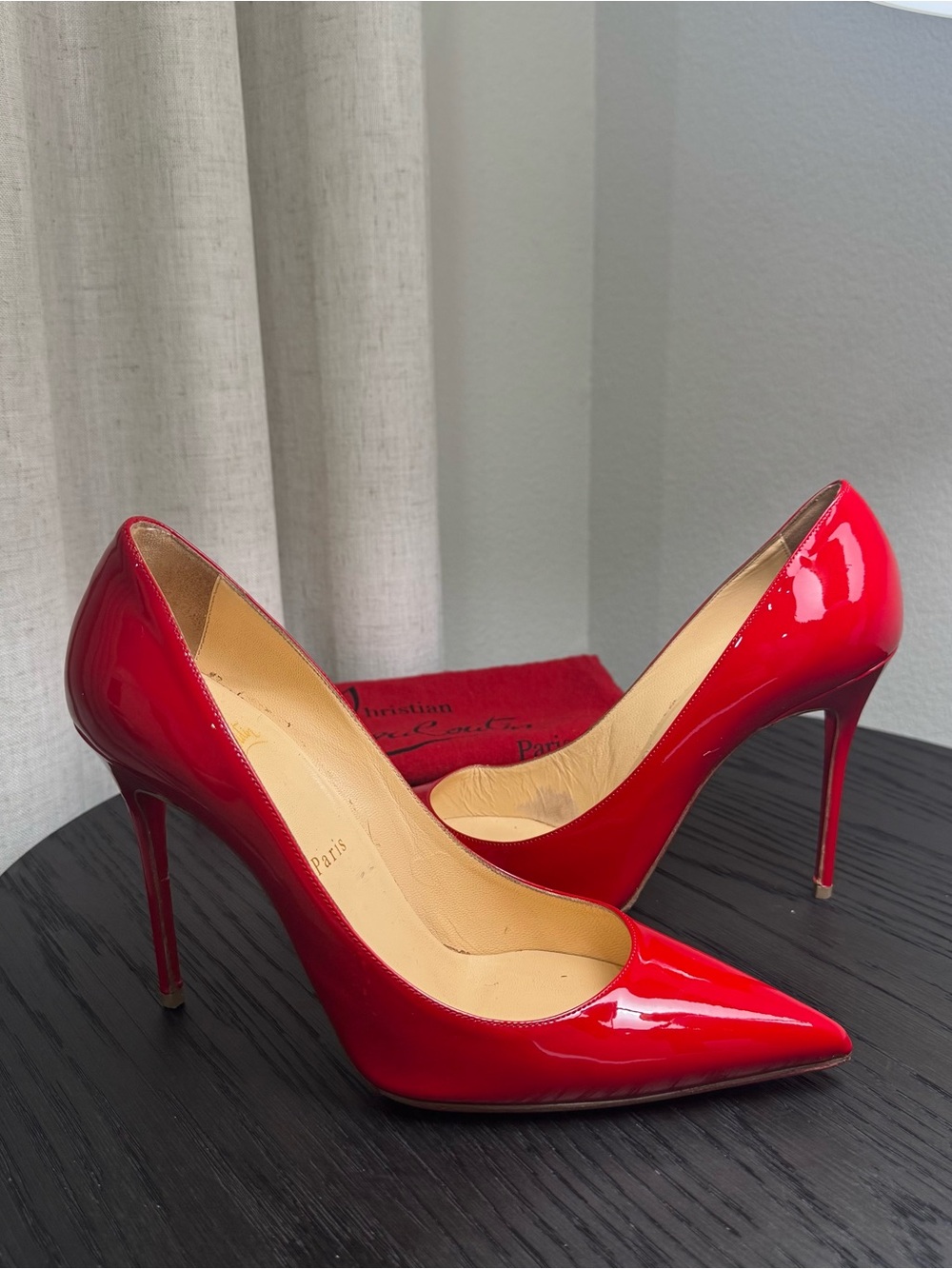 Christian Louboutin Kate 100 Pumps Patent Red 39.5
